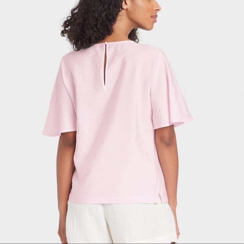 NWT Flutter Sleeve Blouse - Picture 2 of 2